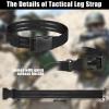 2 Pcs Tactical Leg Strap Nylon Thigh Belt Elastic Thigh Strap Holster Costume with Quick Release Buckle Halloween Games view 3
