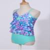 easyforever 2PCS Kids Girls Swimsuit Swimwear Tankini Mermaid Scales Printed Starfish Swim Tops with Briefs Green 3 Years view 4