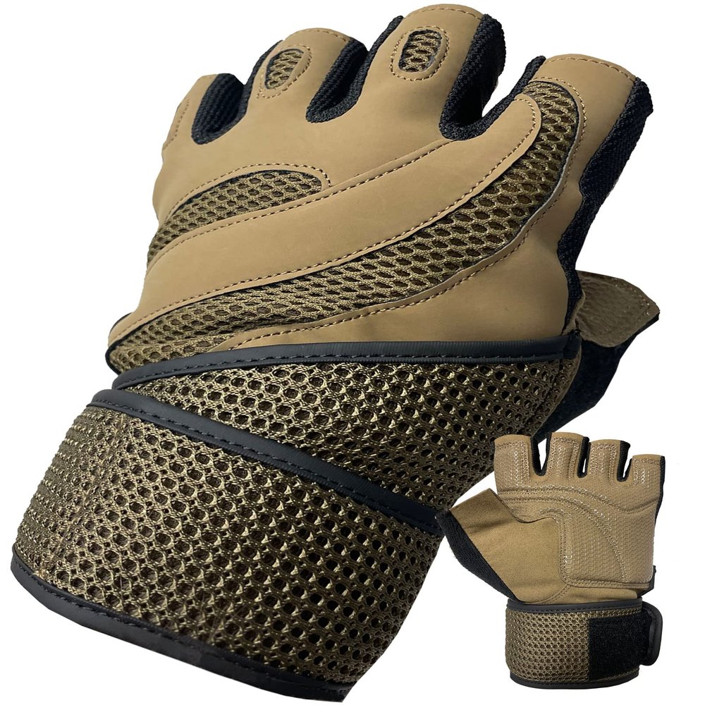 Multipurpose Fingerless Gloves Comfortable Weight Lifting Gloves with Wrist Wraps Heavy Duty Durable Materials for Men and Women
