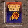 Rico Industries NBA Basketball Phoenix Suns Metal Parking Sign 8.5" x 11" - Great for Man Cave, Bed Room, Office, Home Dcor view 4