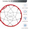 Dakzhou Basketball Net, Stainless Steel Braided Chain Heavy Duty, Standard Basketball Net (12 Links), Quick Installation. Suitable for Indoor and Outdoor Climates view 2