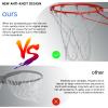 Dakzhou Basketball Net, Stainless Steel Braided Chain Heavy Duty, Standard Basketball Net (12 Links), Quick Installation. Suitable for Indoor and Outdoor Climates view 4