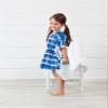Tiacham Toddler Baby Girls Swimsuit Coverup Beach Dresses Tassels Cover Up Pompom Poncho Rash Guards (Z Blue, 0-1T) view 2