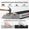 Abahub Soft Roof Rack Pads with 2 Tie Down Straps, 2 Tie Down Ropes, 2 Hood Loops and Storage Bag, for Surfboard, Kayak, Canoe, Heavy Duty Universal Car Roof Racks System (White EVA) view 2