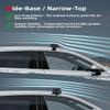 Abahub Soft Roof Rack Pads with 2 Tie Down Straps, 2 Tie Down Ropes, 2 Hood Loops and Storage Bag, for Surfboard, Kayak, Canoe, Heavy Duty Universal Car Roof Racks System (White EVA) view 3