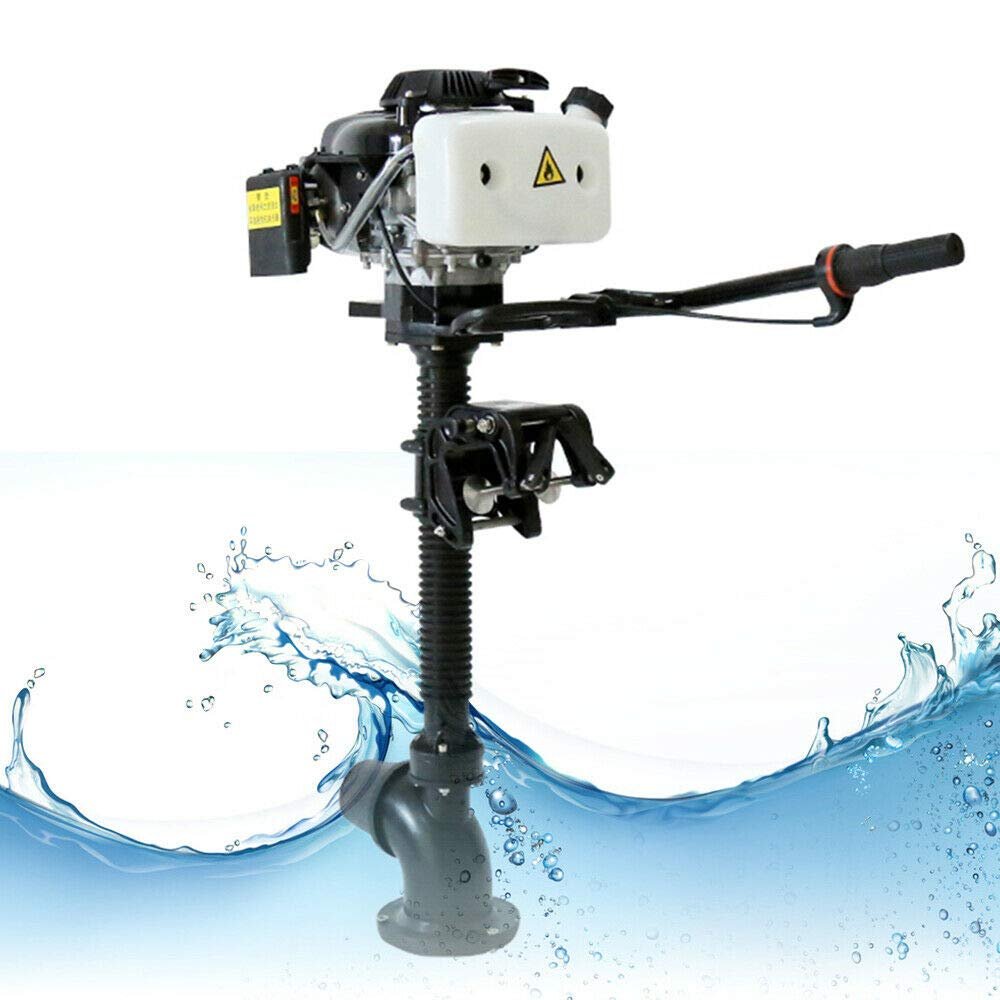 Boat Engine 4 Stroke 4 HP Outboard Motor 55CC Boat Engine with Air Cooling System