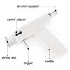 Hicarer Ear Piercing Gun Kit Professional Ear Piercing Machine with 12 Pairs stainless steel Earrings Studs Tool Set for At Home Salon Earlobe Cartilage Helix Tragus(White) view 3