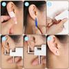 Hicarer Ear Piercing Gun Kit Professional Ear Piercing Machine with 12 Pairs stainless steel Earrings Studs Tool Set for At Home Salon Earlobe Cartilage Helix Tragus(White) view 4