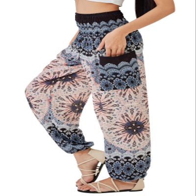 Joob Joob Boho Pants for Women - Hippie Harem Pants Women - Womens Yoga Pants  Comfy Bohemian Flowy Hippie Clothes - White Sand Medium
