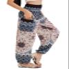 Joob Joob Boho Pants for Women - Hippie Harem Pants Women - Womens Yoga Pants  Comfy Bohemian Flowy Hippie Clothes - White Sand Medium view 2