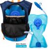 Ivygreen Kids Hydration Backpack, Hiking Backpack for Boys or Girls with 1.5L Water Bladder (Blue - Small) view 4