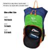 Ivygreen Kids Hydration Backpack, Hiking Backpack for Boys or Girls with 1.5L Water Bladder (Green - Small) view 4