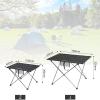 NENAGGE Portable Folding Camping Table 1 Pack, Folding Side Table Aluminum Splicable Picnic Table for Outdoor Cooking, Hiking, Travel, Picnic,Black,S view 3