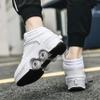 Deformation Roller Shoes Male and Female Skating Shoes Quad Roller Skates Kick Rollers Shoes Retractable Adults/Kids,Invisible Pulley Shoes Skates with Double-Row Outdoor Sneakers view 3