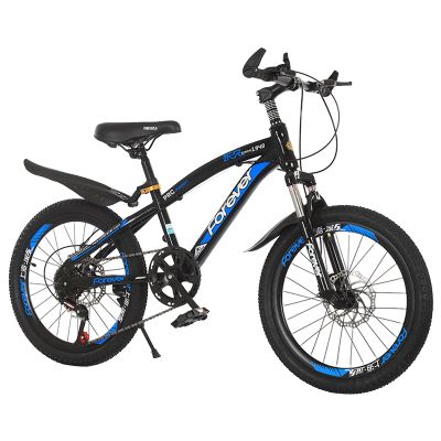 FUFU Children's Outdoor Bicycle with Mudguard and Stand Suitable for Boys and Girls Aged 7-14 (Color : Blue, Size : 20in)