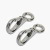 Fixed Spring Snap Leash Hook, Stainless Steel 316 Mini Fixed Snap Shackle,Quick Release Shackles with Fixed Round Ring Marine Boat Rigging Hardware (Optional: 100mm, 2) view 2