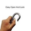 Fixed Spring Snap Leash Hook, Stainless Steel 316 Mini Fixed Snap Shackle,Quick Release Shackles with Fixed Round Ring Marine Boat Rigging Hardware (Optional: 53mm, 4) view 4