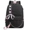 ISaikoy Casual Canvas Backpack Bookbag Daypack School Bag Shoulder Bag Q23 view 1