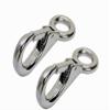 Fixed Spring Snap Leash Hook, Stainless Steel 316 Mini Fixed Snap Shackle,Quick Release Shackles with Fixed Round Ring Marine Boat Rigging Hardware (Optional: 53mm, 2) view 1