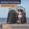 KingCamp Oversize Outdoor Shower Tents for Camping Dressing Room Portable Shelter Changing Room Shower Privacy Shelter Single/Double Shower Tent 83.841.782.6 inch view 2