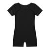 Linjinx Kids Boys Girls Short Sleeves Gymnastics Leotard Jumpsuit One Piece Romper Ballet Dance Unitard Swim Sports Black 4 Years view 3