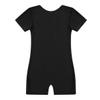Linjinx Kids Boys Girls Short Sleeves Gymnastics Leotard Jumpsuit One Piece Romper Ballet Dance Unitard Swim Sports Black 4 Years view 4