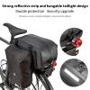 HuiJuKeJi Bike Rear Cargo Rack Bags 3-in-1 Multifuction Bicycle Trunk 26L Storage Pannier Saddle Bag with Reflective Strips Waterproof Travel Accessories Expandable Luggage Trunk Bag For Cycling view 4
