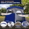 KingCamp Camping Shower Tent, Portable Outdoor Privacy Toilet & Changing Tent Windproof & Waterproof Easy Setup 1 or 2 Room Shelter with Shower Bag for Camping Hiking Beach view 4