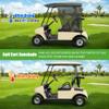 10L0L Golf Cart Sun Shade Cover for Club Car DS Precedent and EZGO TXT RXV, UV Heat Resistant Sunshade Curtain view 4