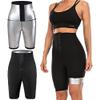 XXMU Sauna Sweat Pants for Women High Waist Slimming Shorts Compression Tights Workout Exercise Body Shaper Thighs Legging view 1