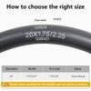 2-PCS Heavy Duty 20x1.75/1.95/2.125/2.25 Presta Valve 33mm Bike Tubes 45/57-406 Compatible with 20 x 1.75 20x1.90 20 x 1.95 20x2.0 20x2.10 20 x 2.125 20 x 2.25 Bike Tire Tubes view 3