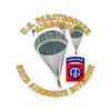 Kiss-Cut Stickers - US Paratrooper - 82nd wo Shadow (3"x3", White) view 1