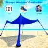 COMMOUDS Beach Tent Sun Shelter - UPF50+ Pop Up Beach Canopy with Sandbags & Sand Shovel & Windproof Poles, Portable Sun Shade for Beach, Camping, Picnics, Backyard (10x10FT) view 4