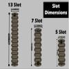 Gotical 13 Slots Picatinny Rail Section for Handguard Flat Dark Earth Fit for 21mm Picatinny/Weaver Rails (5, 7, 13 Slots 6 Pack - FDE) view 3