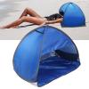 Sleeping Headrest Tent, Mosquitoes Prevention Steel Top Beach Headrest Tent Easy Install Beach Sun Shelter Instant Sun Canopy with Zippered for Hiking Outdoor Picnic Beach Camping view 3