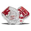 Rawlings | LIERTY ADVANCED Color Series Fastpitch Softball First Base Mitt | Right Hand Throw | 13' Single Post Double Bar Web | White/Scarlet/Platinum view 1