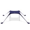 SUN NINJA Mini Beach Tent, UPF50+ Beach Shade Sun Shelter with Carry Bag, Partial Shade for 2 Adults, Family, Pets, Coolers & Valuable Items view 1