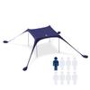 SUN NINJA Mini Beach Tent, UPF50+ Beach Shade Sun Shelter with Carry Bag, Partial Shade for 2 Adults, Family, Pets, Coolers & Valuable Items view 3