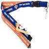 Pro Specialties Group New York Knicks Premium Lanyard 2-Tone Breakaway Clip Keychain NBA view 1