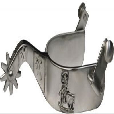 SS Calf Roper Engraved Spurs