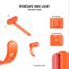 RydeSafe Bike Light - Rear Safety - Orange view 3