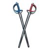 Liontouch - Sports Fencing Sabres, Red & Blue | for Boys & Girls Aged 3+ Years | Foam Toy for Kids in Realistic Design | Safe and Playful Introduction & Practice Weapon for Young Fencers & Children view 1