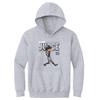 500 LEVEL Aaron Judge Youth Sweatshirt (Youth Hoodie, X-Large, Gray) - Aaron Judge Cartoon WHT view 1