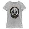 Fifth Sun girls Marvel Moon Knight Moon Knight Mask Badge Short Sleeve Tee T Shirt, Athletic Heather, X-Small US view 1