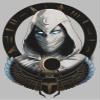 Fifth Sun girls Marvel Moon Knight Moon Knight Mask Badge Short Sleeve Tee T Shirt, Athletic Heather, X-Small US view 2