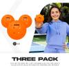 Franklin Sports Outdoor Pickleballs - X-40 Pickleball Balls - USA Pickleball (USAPA) Approved - 3 Pack Outside Pickleballs - Lava - US Open Ball view 2