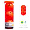 Franklin Sports Outdoor Pickleballs - X-40 Pickleball Balls - USA Pickleball (USAPA) Approved - 3 Pack Outside Pickleballs - Ember - US Open Ball view 2