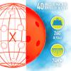 Franklin Sports Outdoor Pickleballs - X-40 Pickleball Balls - USA Pickleball (USAPA) Approved - 3 Pack Outside Pickleballs - Ember - US Open Ball view 3