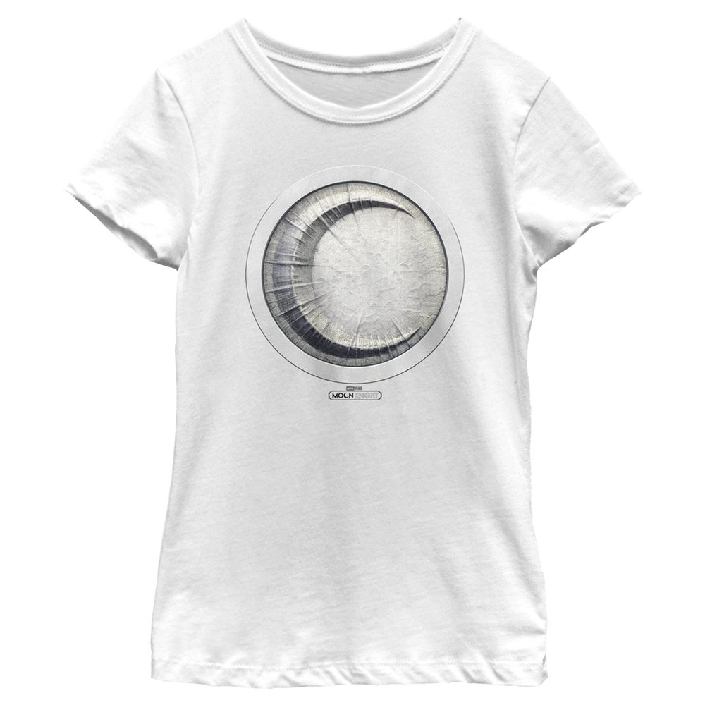 Fifth Sun girls Marvel Moon Knight Moon Silver Icon Short Sleeve Tee T Shirt, White, X-Small US