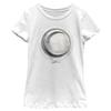Fifth Sun girls Marvel Moon Knight Moon Silver Icon Short Sleeve Tee T Shirt, White, X-Small US view 1